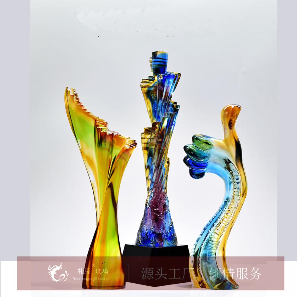 上海琉璃厂为您个性定制水晶琉璃奖杯