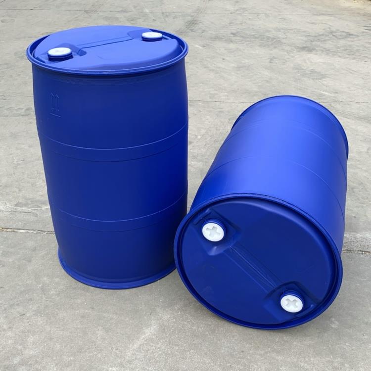 山东全新料200升塑料桶蓝色双环200L塑料桶