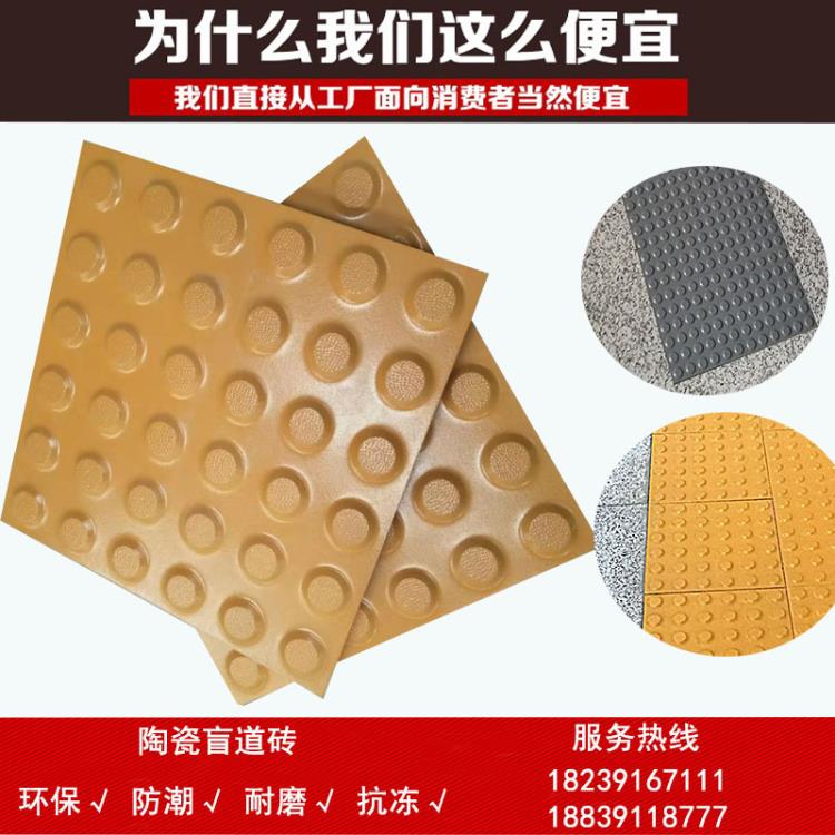 山东盲道砖 地铁建设用盲道砖找众光