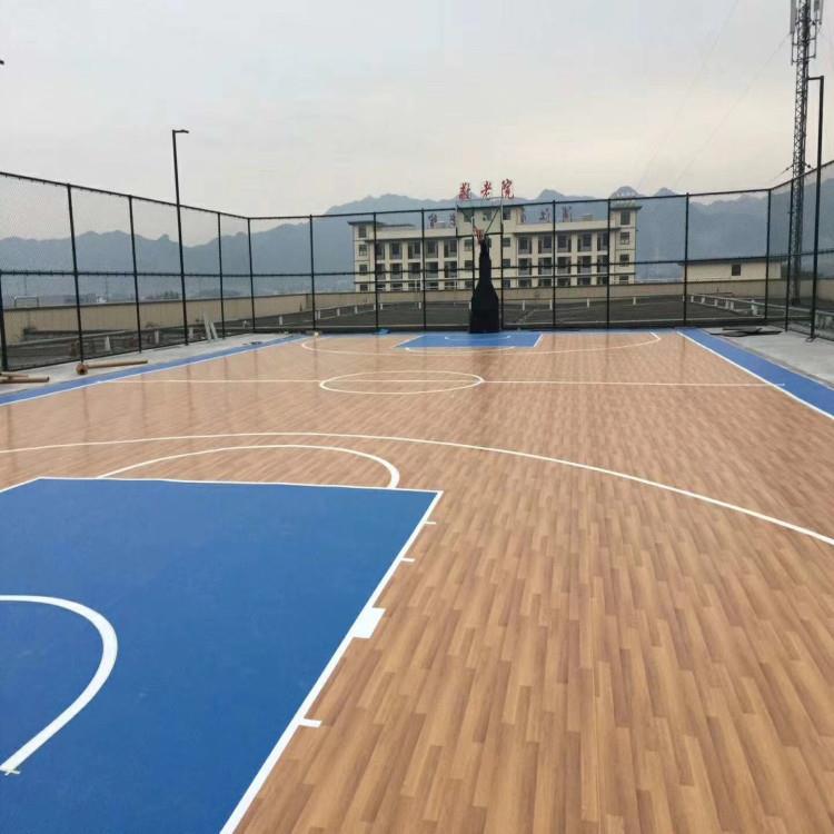 篮球场运动地胶 篮球场地胶价格