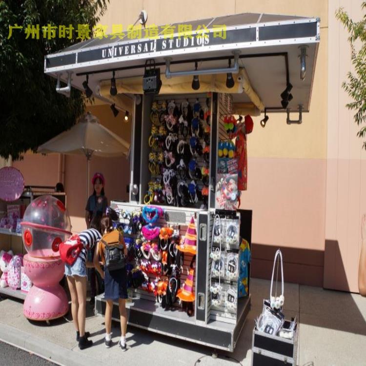 移动式售货车 游乐园售货车 木制售货车