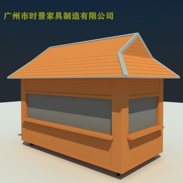 时尚售货车 可爱手推车 景区木质售货车